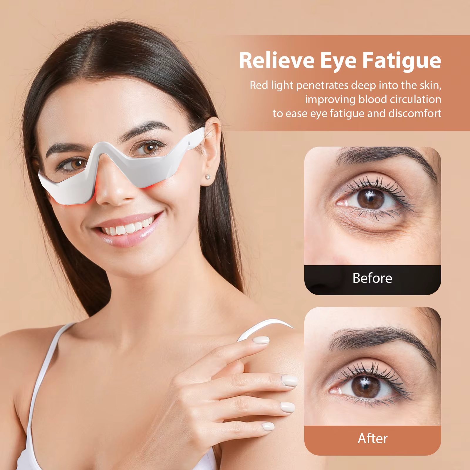EMS Red Light Eye Massager Gla - đánh giá và giá Light Therapy Glasses