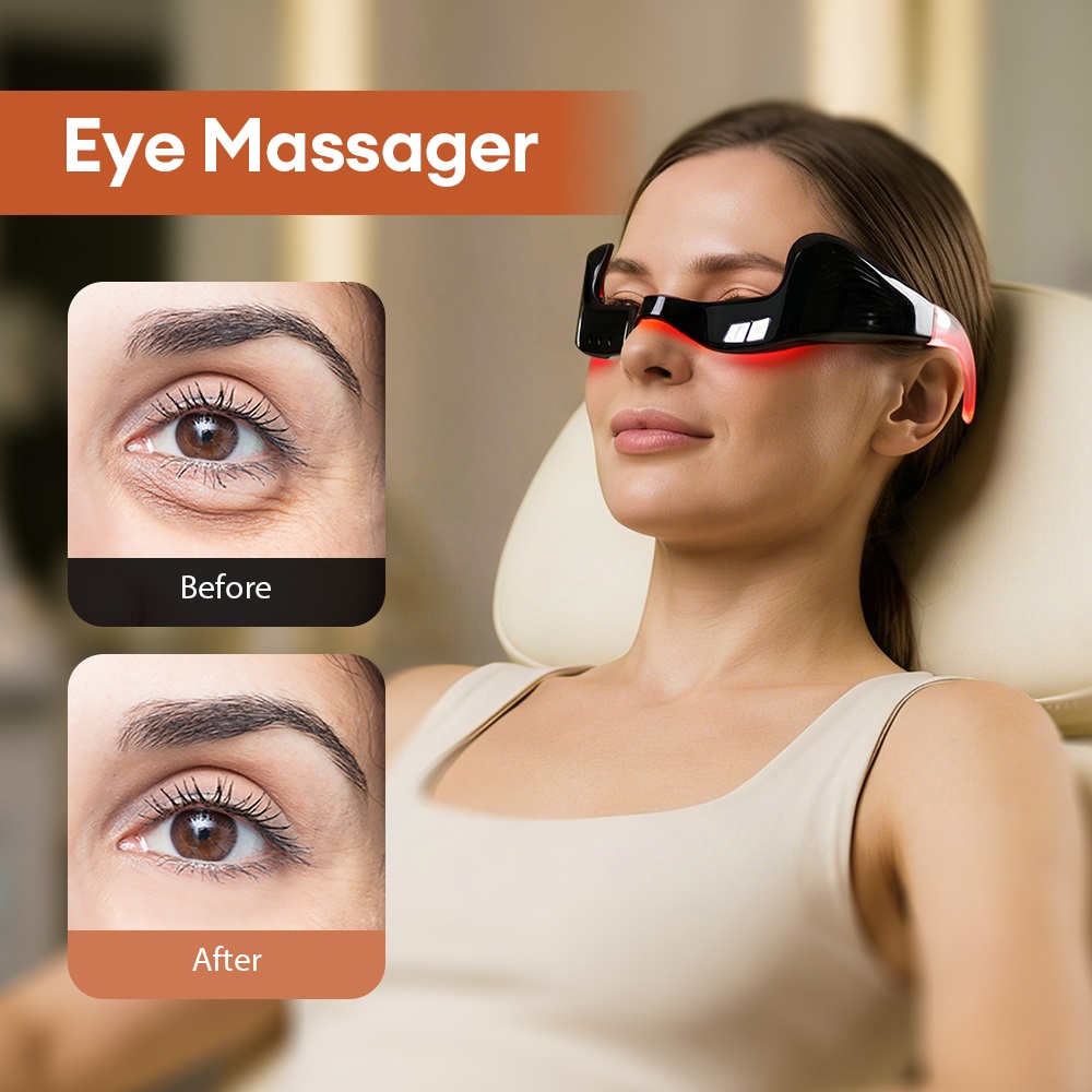 Electric Eye Massager Red Ligh - đánh giá và giá Light Therapy Glasses