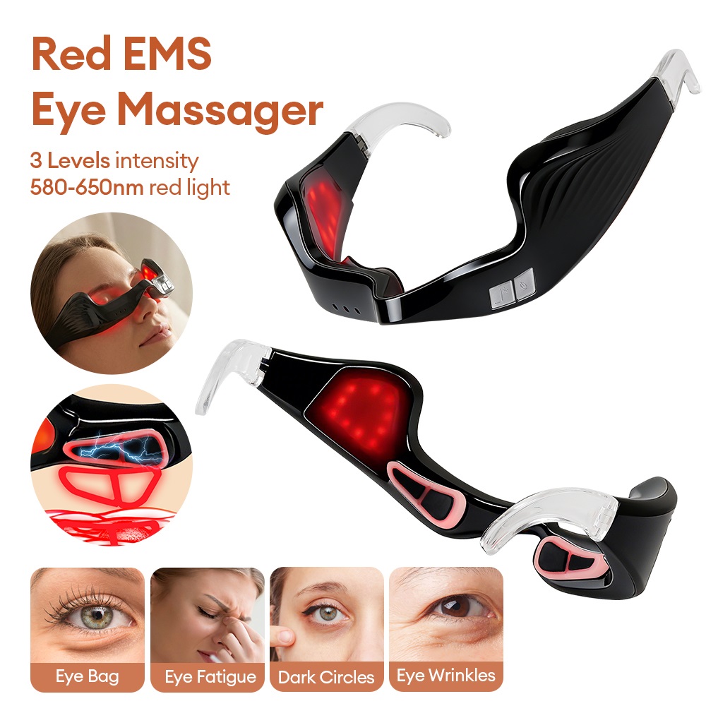 Electric Eye Massager Red Ligh - đánh giá và giá Light Therapy Glasses
