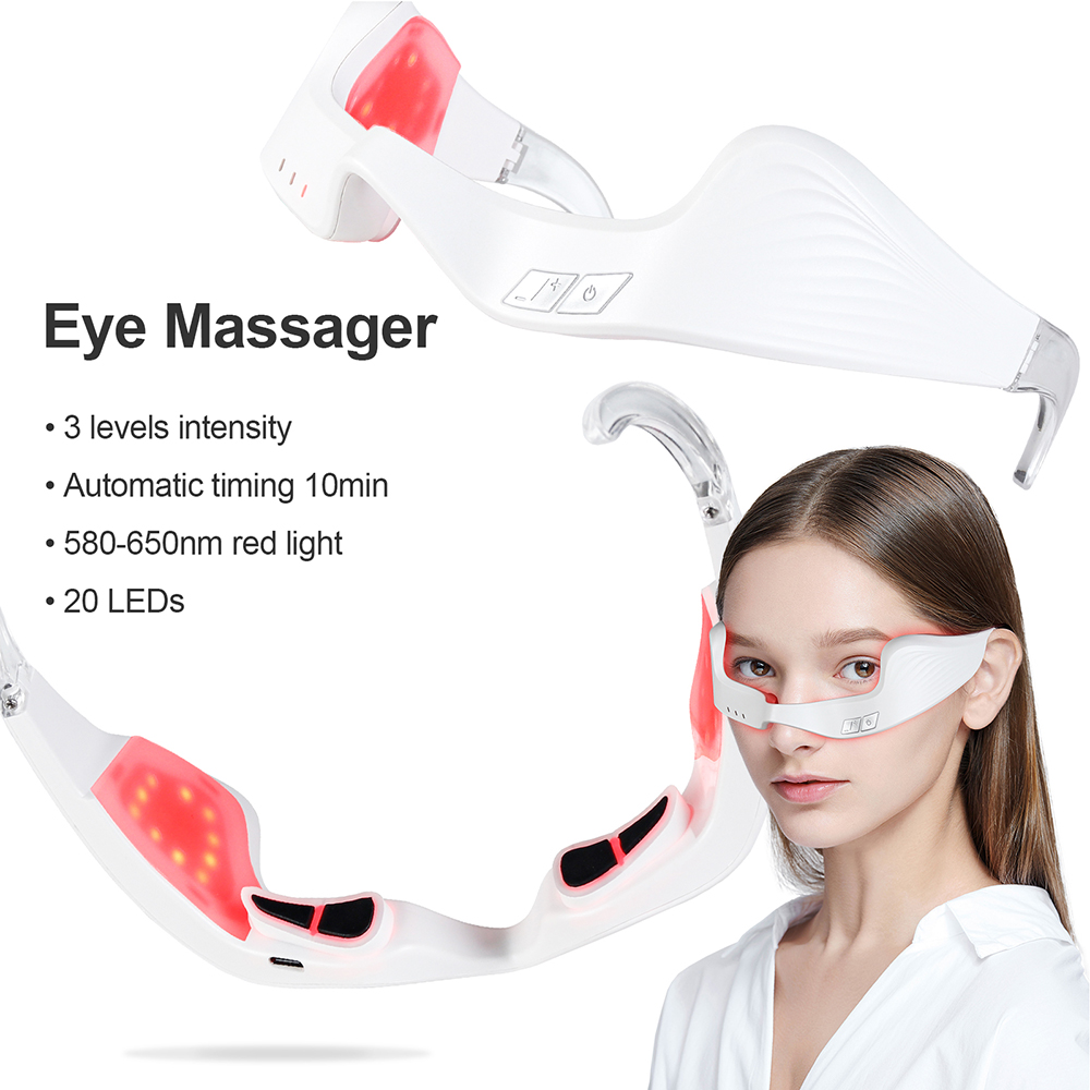 Electric Eye Massager Red Ligh - đánh giá và giá Light Therapy Glasses