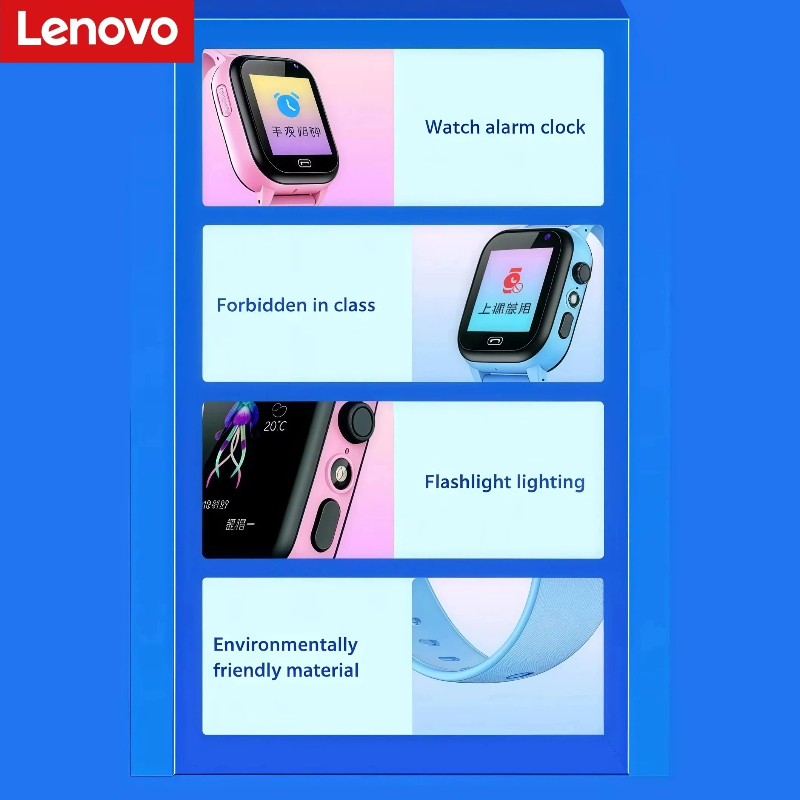 Lenovo Kids Smart Watch Earpho - đánh giá và giá Fall Detection Watch